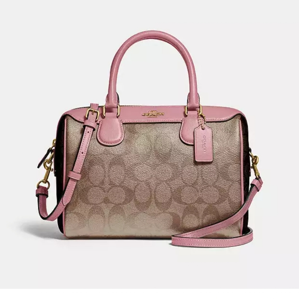 Coach Pink and Brown Women's Bag